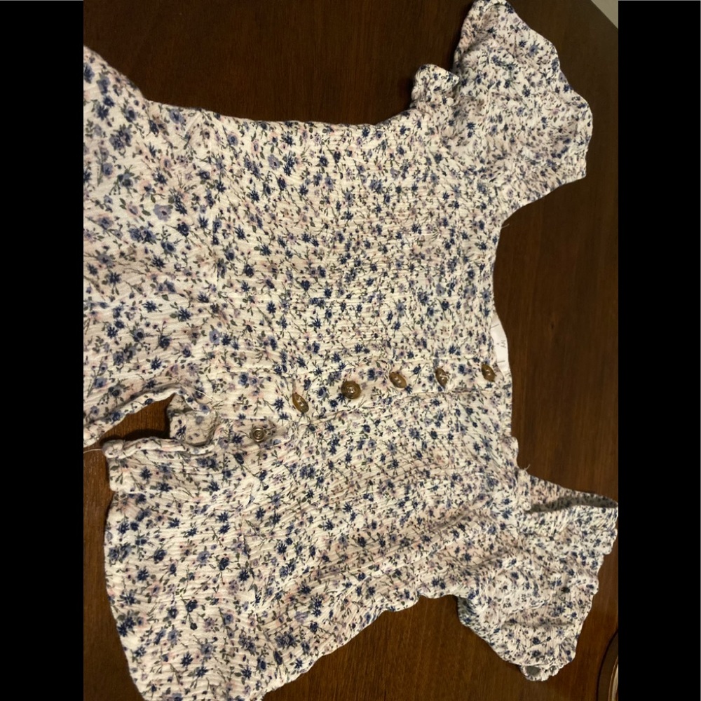 Cute floral crop top
